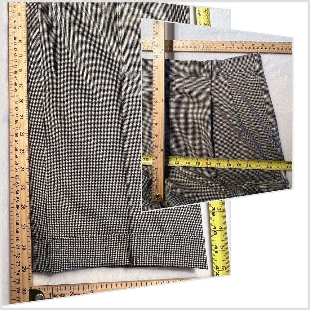 Vtg Oxxford Micro-Houndstooth Super 100s Suit 44L 37x29 Black Ivory 1/4 Lined - Picture 16 of 16